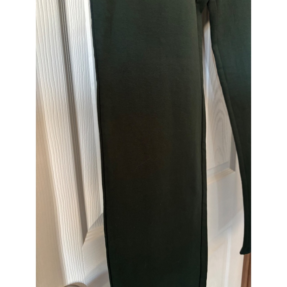 Susan Graver Weekend Womens Forest Green Cotton Blend Pull On Straight Pants M - Picture 4 of 6